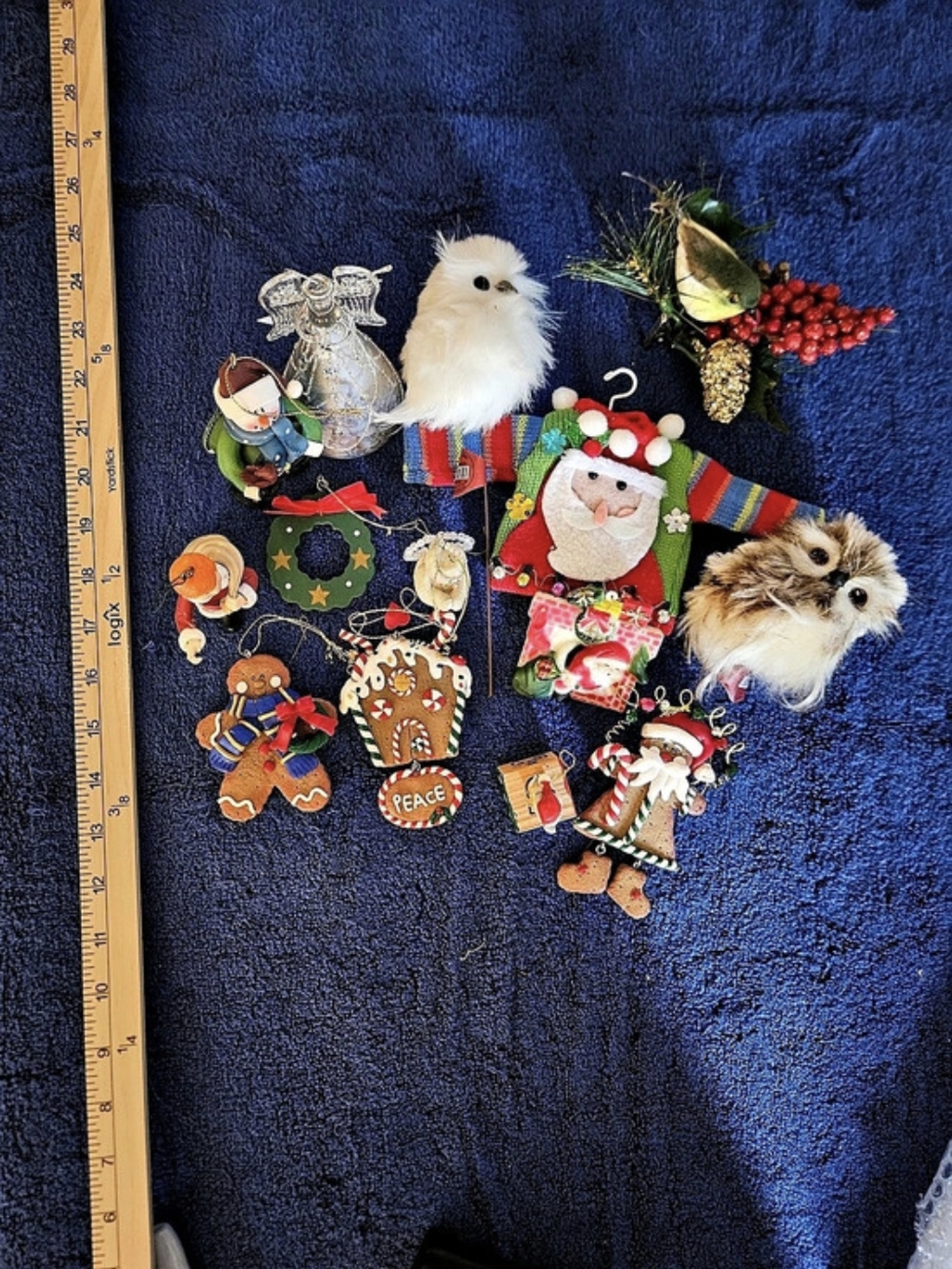 Assorted Christmas Ornaments Holiday Decor